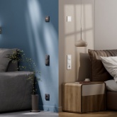 Умный одноклавишный выключатель AtlasDesign Sber & Systeme Electric 10А Zigbee L+N, карбон