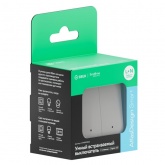 Умный двухклавишный выключатель AtlasDesign Sber & Systeme Electric 10А Zigbee L+N, белый