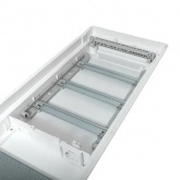 Встраиваемый комбинированный щит EKF Nova 3DIN+1МП 5 габарит IP41 белая перфорированная дверь