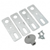 Щит навесной антивандальный ЩМП EKF 400х300х170мм с монтажной пластиной УХЛ1 IK10 IP65 (электрический шкаф)