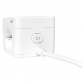 Удлинитель EKF Куб, 2х2Р+Е шторки, 3USB 3А быстрая зарядка подставка ночник, кабель 1,3м 1мм2 PROxim