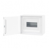 Щиток настенный DKC FRAME 8 модулей с прозрачной дверцей с шиной IP40 белый