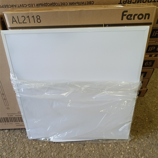 Светодиодная панель Ферон мощностью 40 Ватт, нейтральный белый свет, с блоком аварийного питания емкостью 1500 мАч