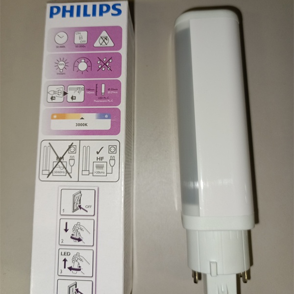 Светодиодная энергосберегающая лампа (929001201002) мощностью 6,5 Ватт с цоколем 4P G24q-2 теплый белый свет