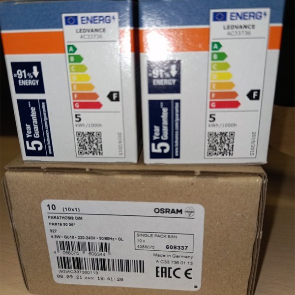 Энергосберегающая, диммируемая LED лампочка (рефлекторная) 220 Вольт акцентного освещения, мощностью 4,5 Ватта, с цоколем GU10, теплый свет