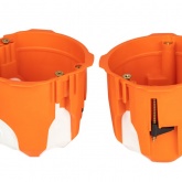 Коробка установочная ЭРА KUU-71-65-unibox оранжевая универсальная 71х65мм UniBox для твердых и полых