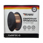 Сварочная проволока Kranz омедненная Св08Г2С-О (ER70S-6; SG2) 1,0 мм, D200, 5 кг