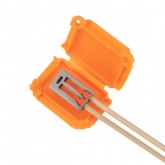 Коробка влагозащитная гелевая Rexant для клемм СМК 2-проводных 41х28х19 мм