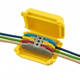 Коробка влагозащитная гелевая Rexant для клемм СМК 5-проводных 53х39х24 мм