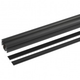 Магнитный трековый шинопровод ЭРА TRM-PC20-200B встраиваемый для натяжных потолков 2м 48V черный