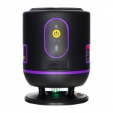 Лазерный уровень Ermenrich PLUS LN20, 4 линии, цвет лазера зеленый, диапазон до 30 м, фиолетовый