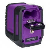 Лазерный уровень Ermenrich BASE LT10, 2 линии, цвет лазера красный, диапазон до 15 м, фиолетовый