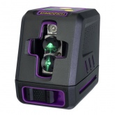 Лазерный уровень Ermenrich BASE LT40, 2 линии, цвет лазера зеленый, диапазон до 30 м, фиолетовый