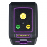 Лазерный уровень Ermenrich BASE LT40, 2 линии, цвет лазера зеленый, диапазон до 30 м, фиолетовый