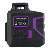 Лазерный уровень Ermenrich PLUS LN30, 5 линий, цвет лазера зеленый, диапазон до 30 м, фиолетовый