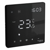 Термостат SE ArtGallery программируемый с Wi-Fi для электрического теплого пола 16А черный