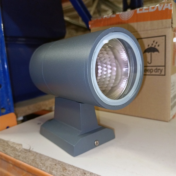 Светильник садово-парковый Feron DH0701, Техно на стену вверх, E27 230V серый