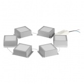 Светильник светодиодный ЭРА SPO-646-3-5K-S6 36W 5000K 3420Lm серый грильято 89x89 комплект 6 кубиков