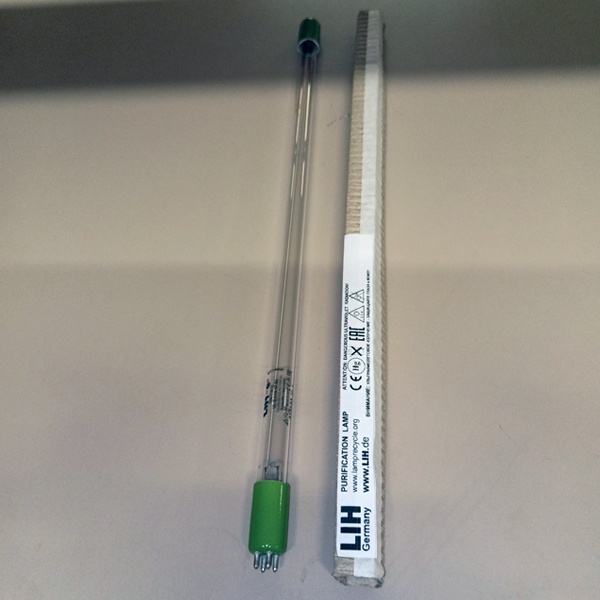 Трубчатая, ультрафиолетовая, бактерицидная лампа, лампа LIH ULQ 4P, 21 Вт, специальная безозоновая