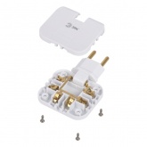 Разветвитель на 3 розетки ЭРА SPF-3-FL 10А белый