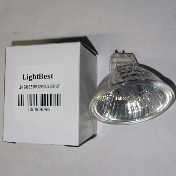 Галогенная лампочка мощностью 35 Ватт, с цоколем GU5,3, напряжением 12 Вольт