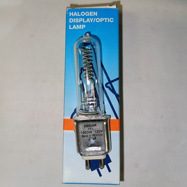 Галогенная студийная лампа Осрам FEL CP/77 для освещения сцен, мощностью 1000 Ватт, с цоколем G9.5
