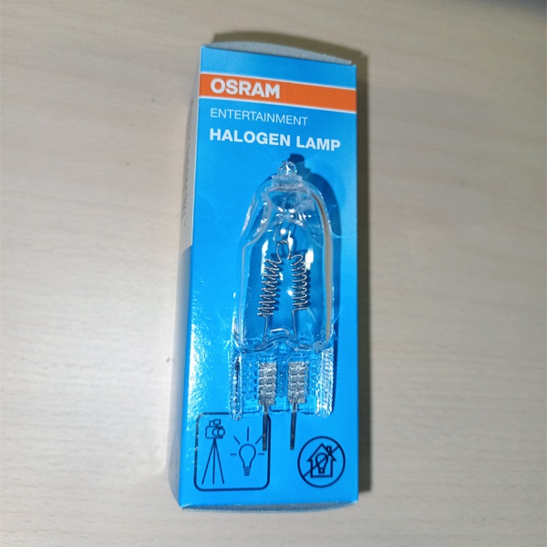 Галогенная студийная лампа Осрам 64575 EGY P1/15 230 Вольт, для кино- производства, мощностью 1000 Ватт, с цоколем GX6.35