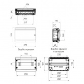 Щит пластиковый встраиваемый ЭРА COMFORT ЩРВ-П-12 12 модулей IP40 белая дверь