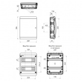 Щит пластиковый встраиваемый ЭРА COMFORT ЩРВ-П-24 (2х12) модулей IP40 белая дверь