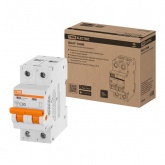 Выключатель автоматический TDM ВА47-100М 2Р  С80А 10кА 2 модуля