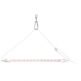 Светильник для растений, светодиодная линейная фитолампа ЭРА FITO-9W-Ra90-Т8+FITO-Holder IP65 2xG13