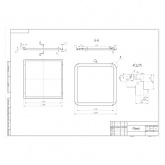 Рамка ЭРА SPL-FR-Clip-In для установки ультратонкой панели 595x595mm в потолки Clip-In