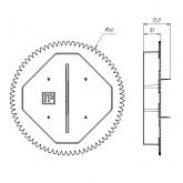Коробка установочная Промрукав углубленная безгалогенная (HF) 68х60 подрозетник скрышкой (8шт/уп)