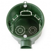 Коробка установочная Промрукав углубленная безгалогенная (HF) 68х60 подрозетни с саморезами (8шт/уп)