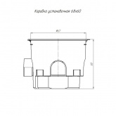 Коробка установочная Промрукав безгалогенная (HF) 68х45 подрозетник (200шт/кор)