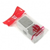 Блок розетка с заземлением и крышкой + двухклавишный выключатель EKF Мурманск IP54 серый