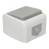 Кнопка одноклавишная EKF Мурманск 10А IP54 серый