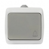 Кнопка одноклавишная EKF Мурманск 10А IP54 серый