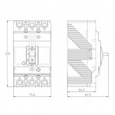 Автоматический выключатель DKC YON MGS125 3P 16-20A регулировка теплового расцепителя 18кА (автомат электрический)