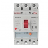 Автоматический выключатель DKC YON MGS160 3P 40-50A регулировка теплового расцепителя 25кА (автомат электрический)