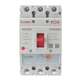 Автоматический выключатель DKC YON MGS160 3P 32-40A регулировка теплового расцепителя 36кА (автомат электрический)