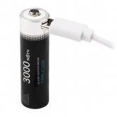 Аккумулятор литиевый Фаzа AA 1.5В Li-Ion 3000мА.ч зарядка от Type-C, шнур в комплекте (упаковка 4шт)