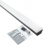 Светильник светодиодный линейный EKF Luma ДБО-150 60W 6500K IP20 черный 1480х65х70