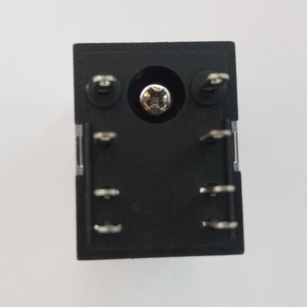 Компактное двухполюсное промежуточное реле со светодиодной индикацией, с катушкой управления 220 Вольт постоянного тока, 5А, Декрафт