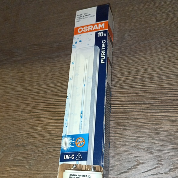 Лампа бактерицидная HNS L 18W 4P 2G11 Осрам специальная безозоновая, для кварцевания, защита от вируса