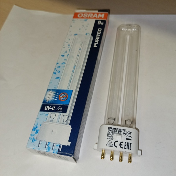 Лампа бактерицидная HNS S/E 9W 4P 2G7 (ДКБУ-9) Осрам специальная безозоновая, для кварцевания, защита от вируса
