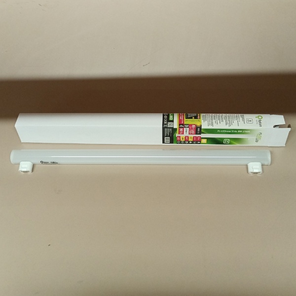 Светодиодная линейная лампочка, мощностью 8 Ватт, с цоколем 2S14s, длиной 500 мм, теплый свет