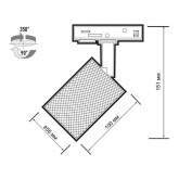 Светильник трековый однофазный JazzWay PTR 29 под лампу GU10 WH 230V IP20 белый Pro