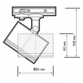 Светильник трековый однофазный JazzWay PTR 31 под лампу GX53 BL 230V IP20 черный Pro