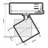 Светильник светодиодный трековый трехфазный JazzWay 3P PTR 7030 30W 4000K 3300Lm 36° WH IP40 белый